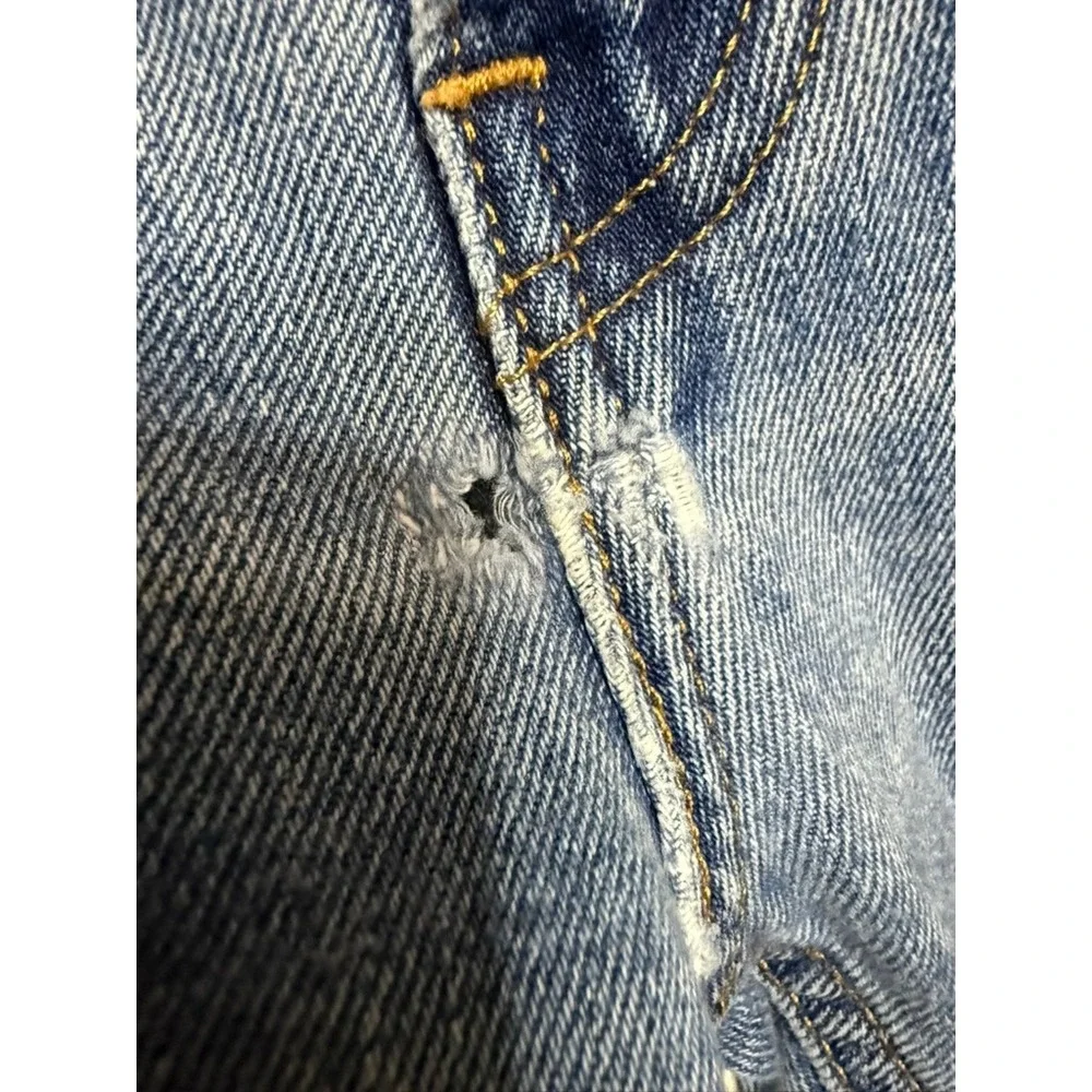 Levi's 505 Mens W36 L30 Straight Fit Blue Denim Jeans Light‎ Wash